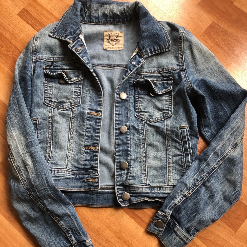 Vintage stretchy denim jacket